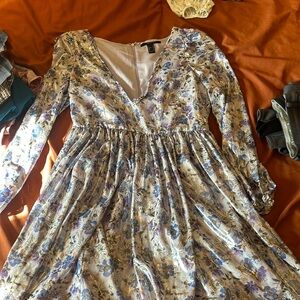 Purple metallic summer dress